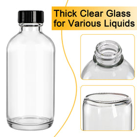 Premium Bekith glass bottle offers a sophisticated look on a shelf.