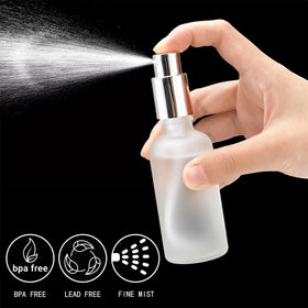 Bekith silver sprayer caps ensure a tight, leak-proof spray for travel.