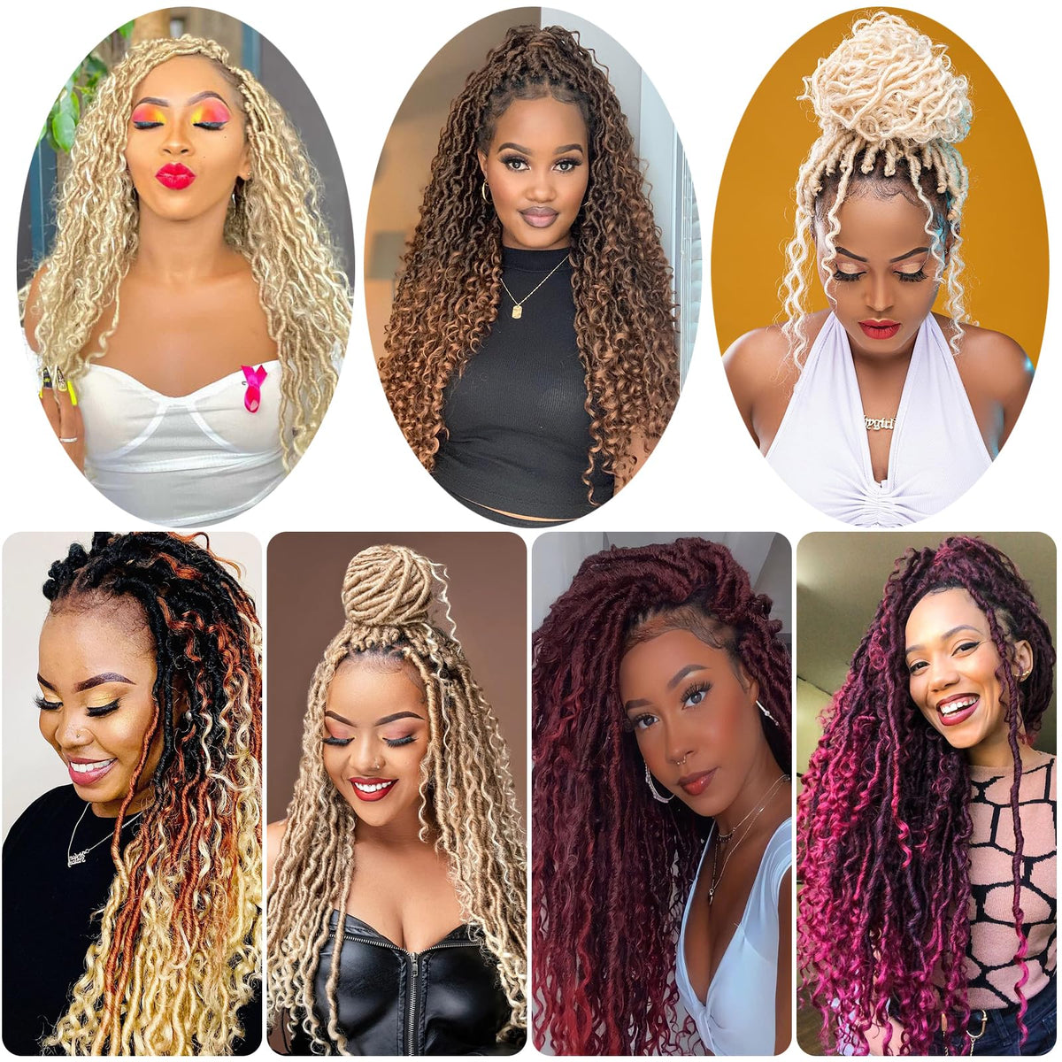 BEkjdiof Easy-install crochet hair for quick transformation.