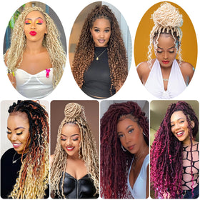 BEkjdiof Easy-install crochet hair for quick transformation.