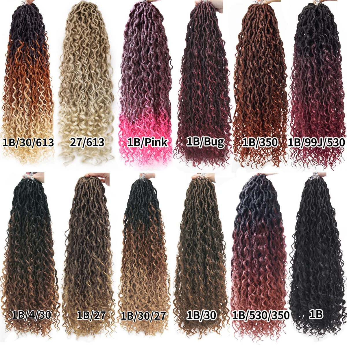 BEkjdiof Lightweight crochet hair for comfortable wear.