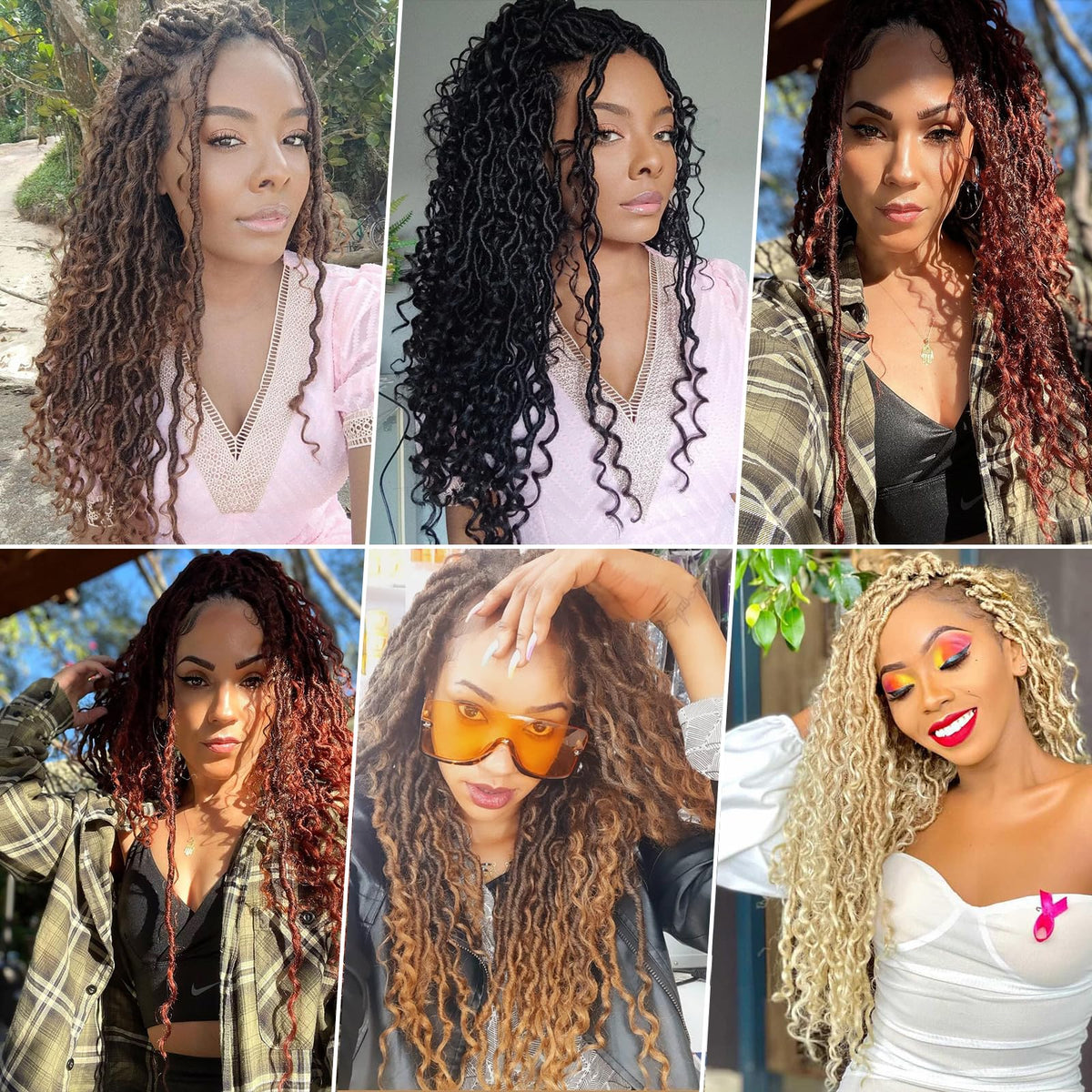 BEkjdiof No-smell faux locs for confident styling.