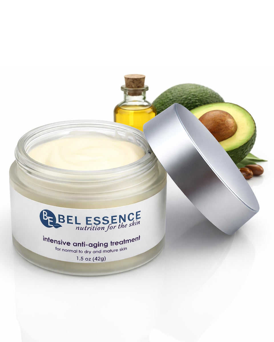 Bel Essence anti-wrinkle cream bottle for daily hydration.