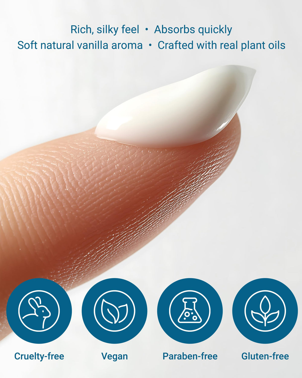 Bel Essence neck cream tube ready for targeted firming near the jawline.