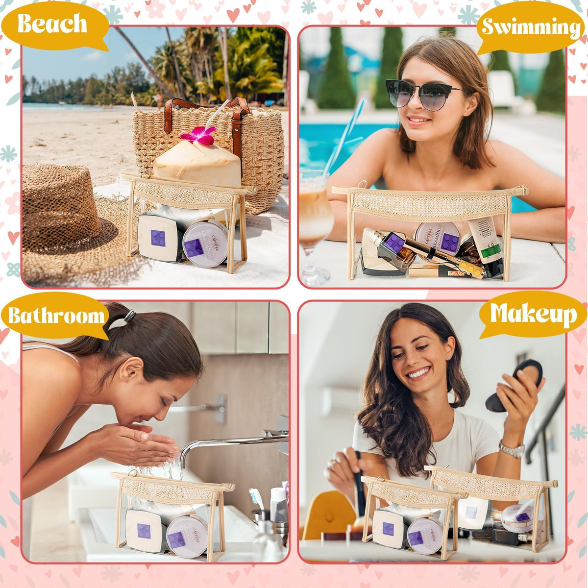 Belanttega Boho Patch Cosmetic Bag makes a thoughtful gift for friends.
