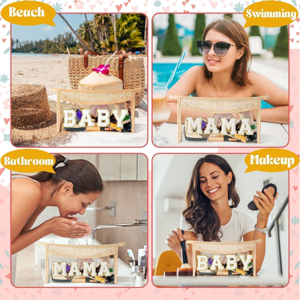 Belanttega Gift-ready Makeup Pouch suitable for Mother's Day or bridesmaids