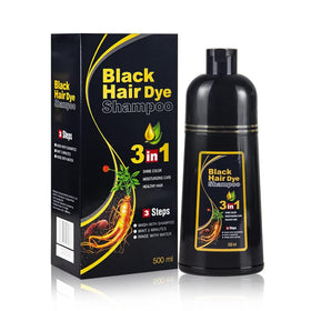 BELEZALIB Instant Black Hair Dye Shampoo bottle front for quick gray coverage.