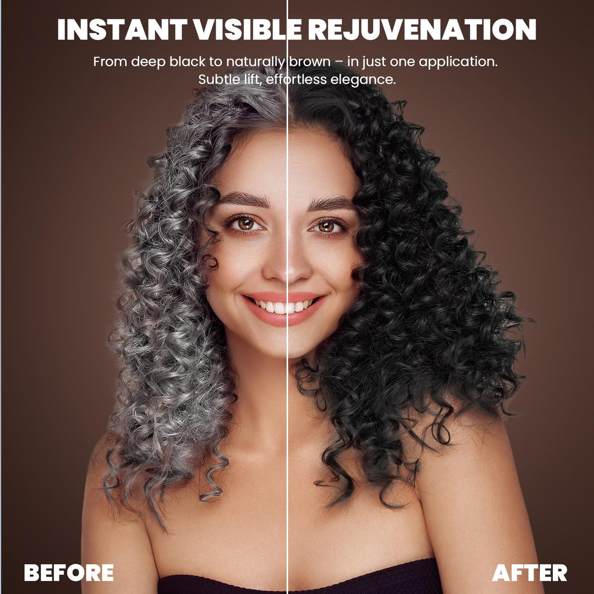 BELEZALIB shampoo foamy lather demonstrating easy application without tools.