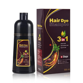 BELEZALIB Instant Dark Brown Hair Dye Shampoo bottle shown for at home color