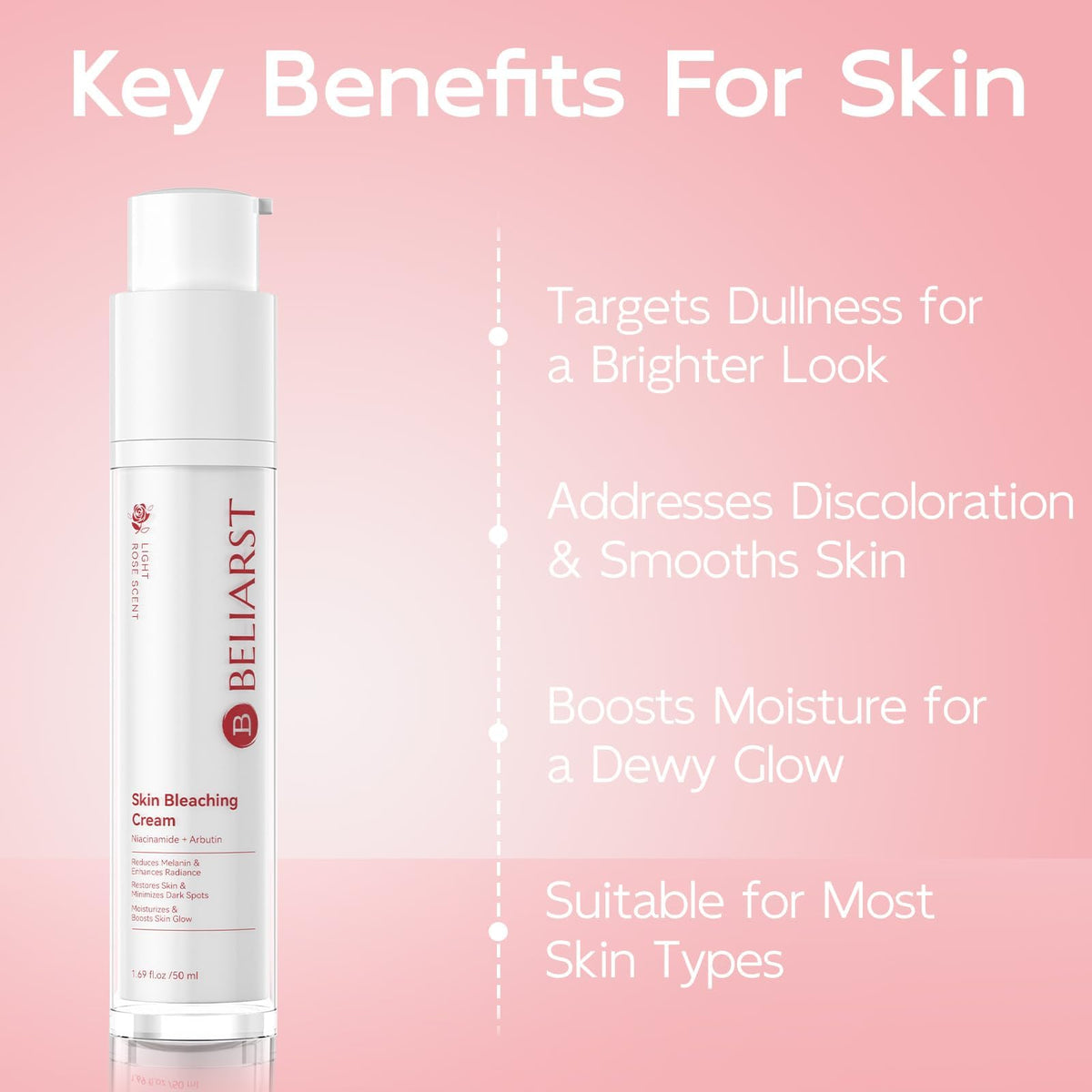 BELIARST cream provides a glowing, radiant-looking finish.