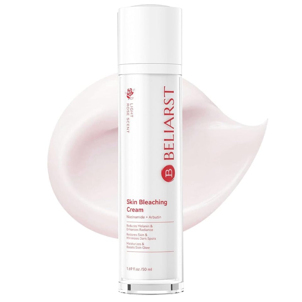 BELIARST Skin Bleaching Cream packaging highlights brightening formula.