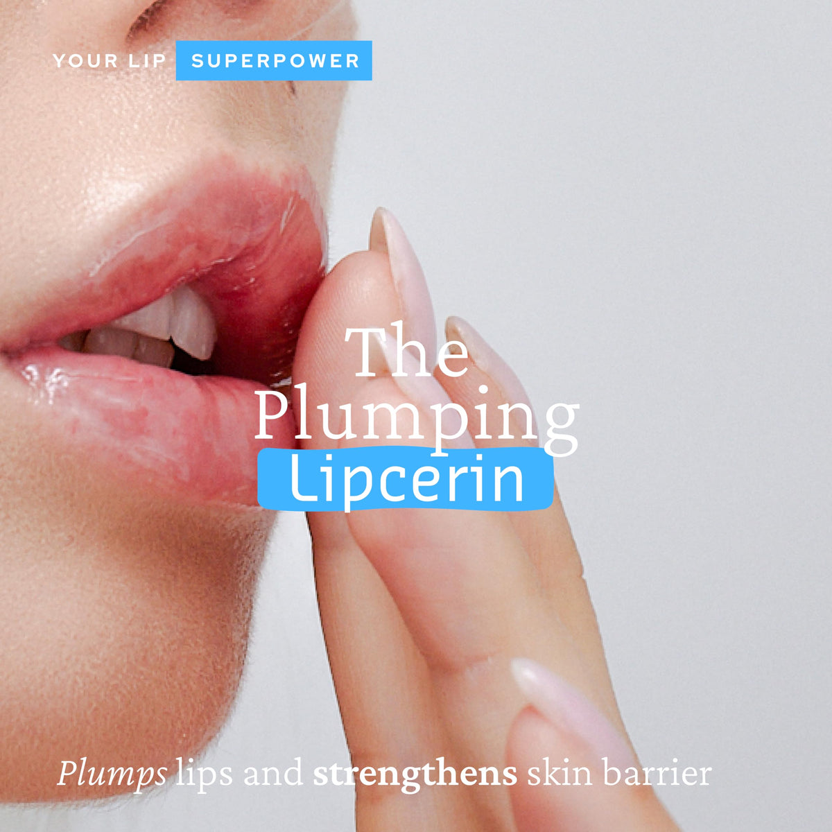 Belif Lipcerin balm application glide shows silky texture for smooth use.