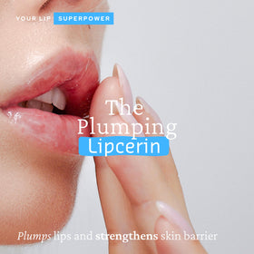 Belif Lipcerin balm application glide shows silky texture for smooth use.