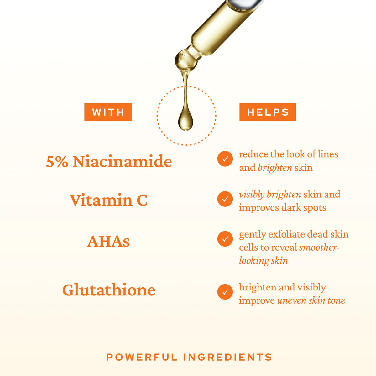 belif Niacinamide 5% & Vitamin C Serum glow application enhances brightness.