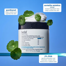 belif PHA 2% Toner Pads suitable for sensitive and acne-prone skin