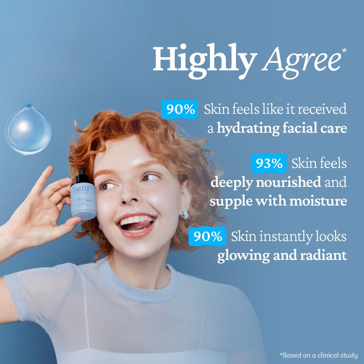 belif 24h hydration effect on skin surface