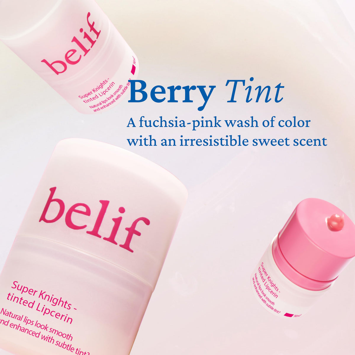 Belif Lipcerin Berry Barrier with Ceramide visibly protecting moisture
