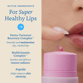 Belif Lipcerin Berry Plump Texture on lips for smoothness