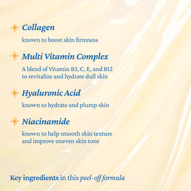 belif Super Knights peel-off film forms a clear layer on skin.