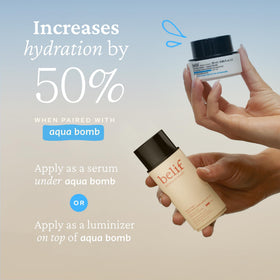 Belif Vitamin C Golden Glow Serum used as makeup primer for smoother skin.