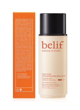 Belif Vitamin C Golden Glow Serum travel-friendly bottle ready for glow on the go.