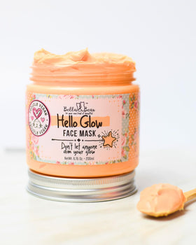 Hello Glow mask kaolin clay ingredient visual for pore refinement