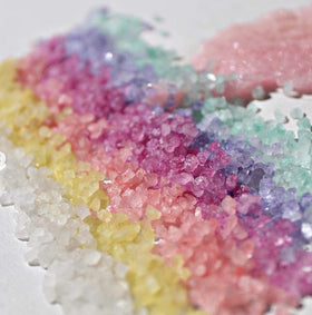 Paradise Fruits bath salts 2oz sachets for a quick soothing ritual