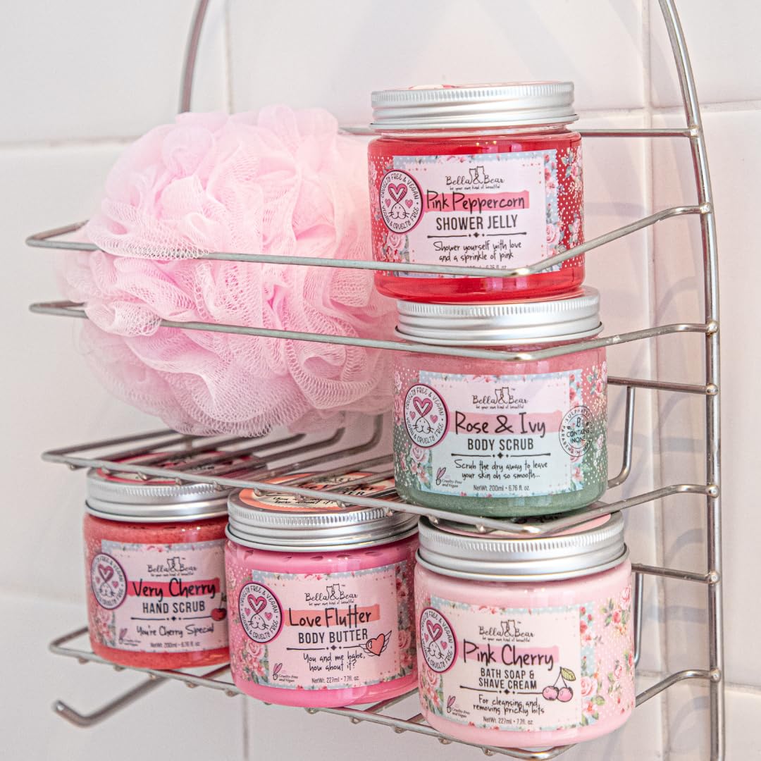Bella and Bear Spa Gift Set texture swatches reveal gentle formulas