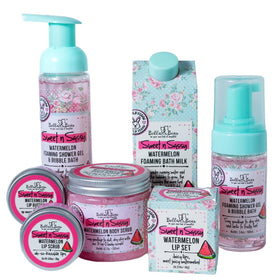 Bella and Bear Sweet n Sassy Watermelon bath time scene, perfect for teens' self-care routine.