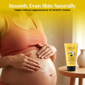 Fast-absorbing Bella B Tummy Honey Cream supports hydration after application