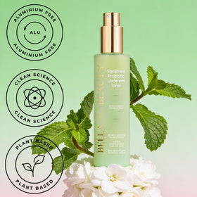 Bella Skin Beauty Spearmint Underarm Toner ideal for gym or travel with a refreshing scent