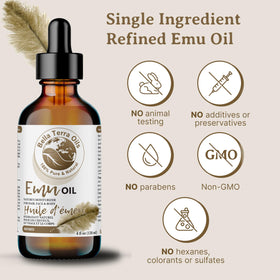 Bella Terra Emu Oil on skin for daily hydration and glow