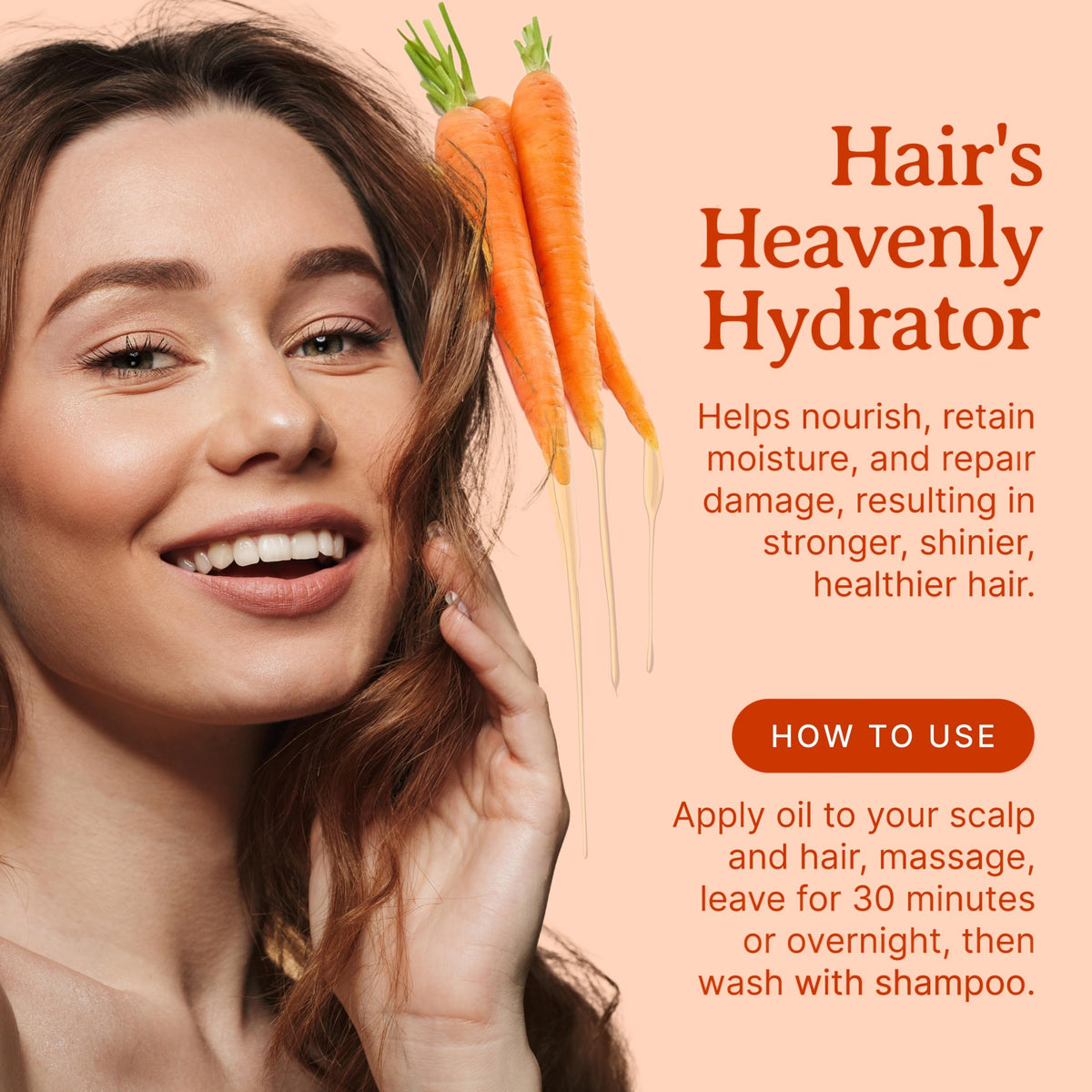 Bella Terra Oils carrot seed oil ingredient panel suggests nutrient-rich formula for skin.