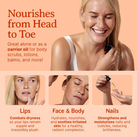 Bella Terra Oils bottle beside moisturizer illustrates easy daily beauty ritual.
