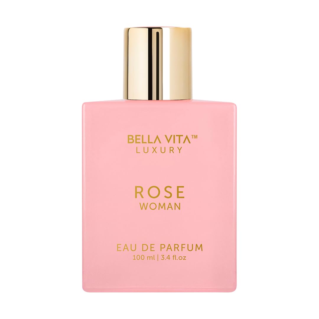 Bella Vita Luxury Bellavita Rose EDP bottle resting on a clean surface for everyday elegance.