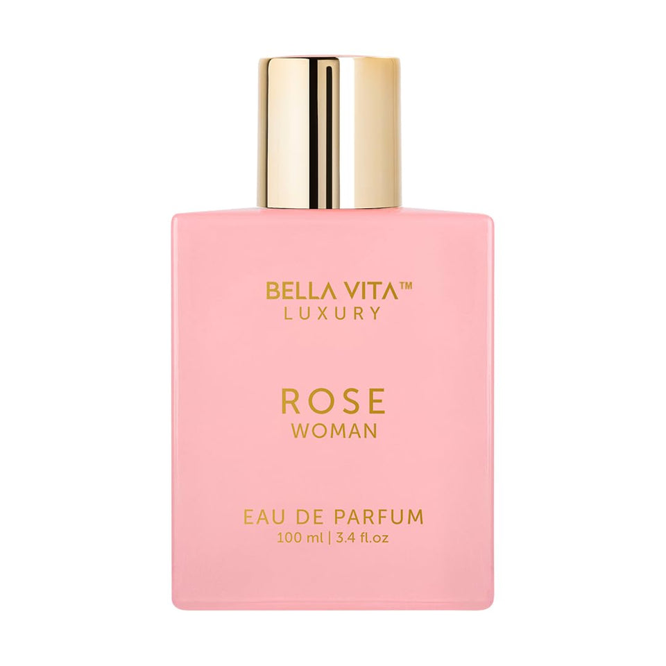 Bella Vita Luxury Bellavita Rose EDP bottle resting on a clean surface for everyday elegance.