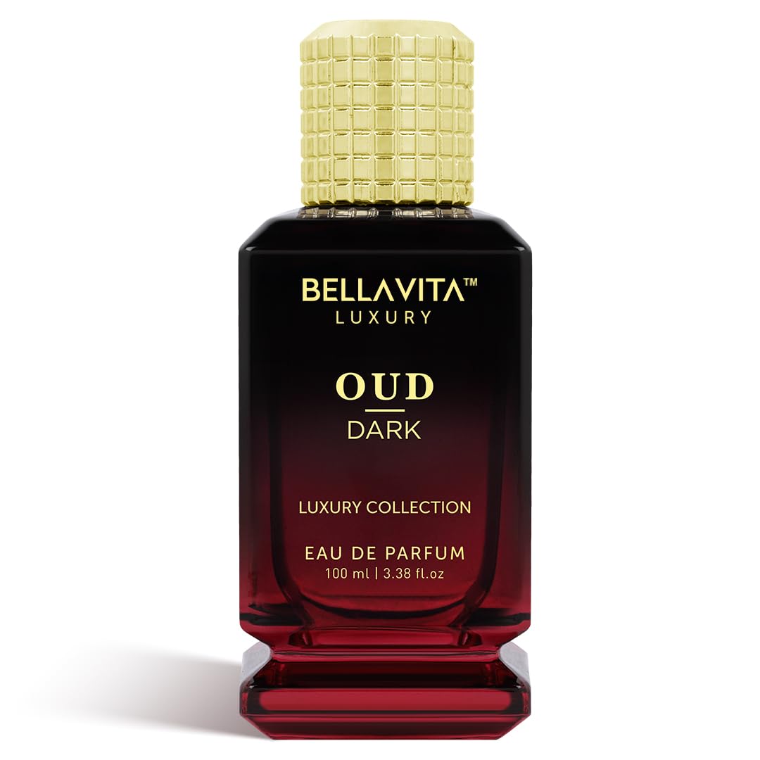 Bella Vita Luxury DARK OUD bottle front view for a bold unisex fragrance.