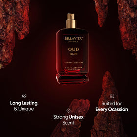 Bella Vita Luxury DARK OUD vetiver dry-down adds depth.