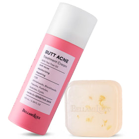 BellamiLuxx butt acne soap bar close-up for gentle cleansing