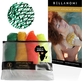 Bellanomi exfoliating net sponge pack for back scrubbing and smooth skin