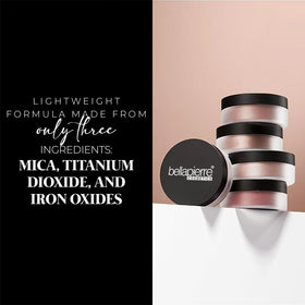 Bellapierre Desert Rose blush application demonstrates lightweight, blendable color.