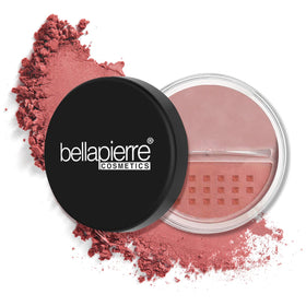 Bellapierre Desert Rose blush powder dispenses smoothly for buildable color.