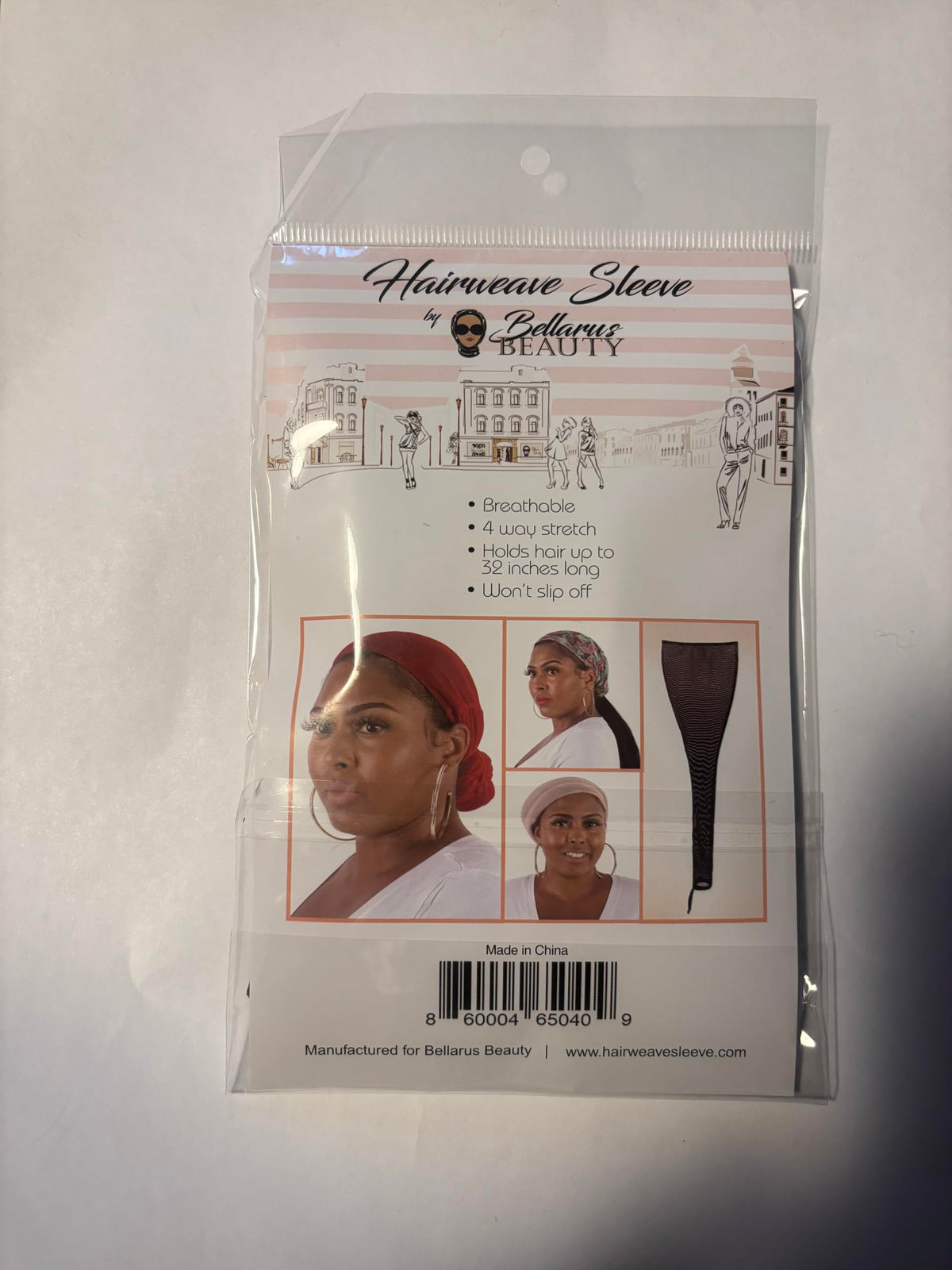 Bellarus Beauty Hairweave Sleeve uses breathable mesh to prevent heat buildup during wear.