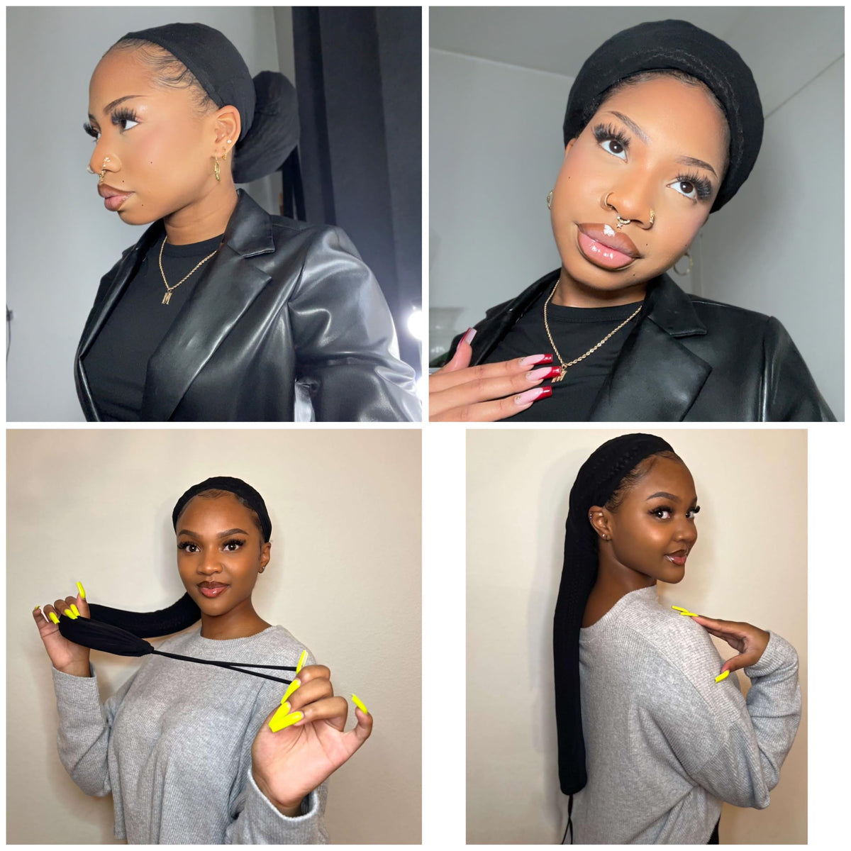 Bellarus Beauty Hairweave Sleeve safeguards locs with stretch and anti-slip design.
