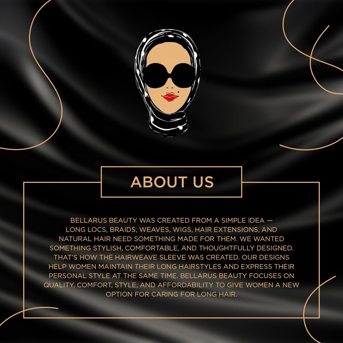 Bellarus Beauty Hairweave Sleeve folds compactly for travel and on-the-go styling.