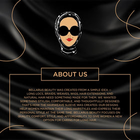 Bellarus Beauty Hairweave Sleeve folds compactly for travel and on-the-go styling.