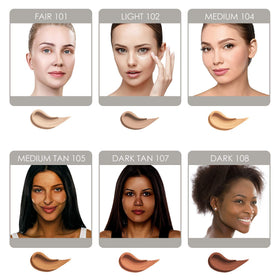 Bellaterra Cosmetics BB Cream application demonstrates easy blending
