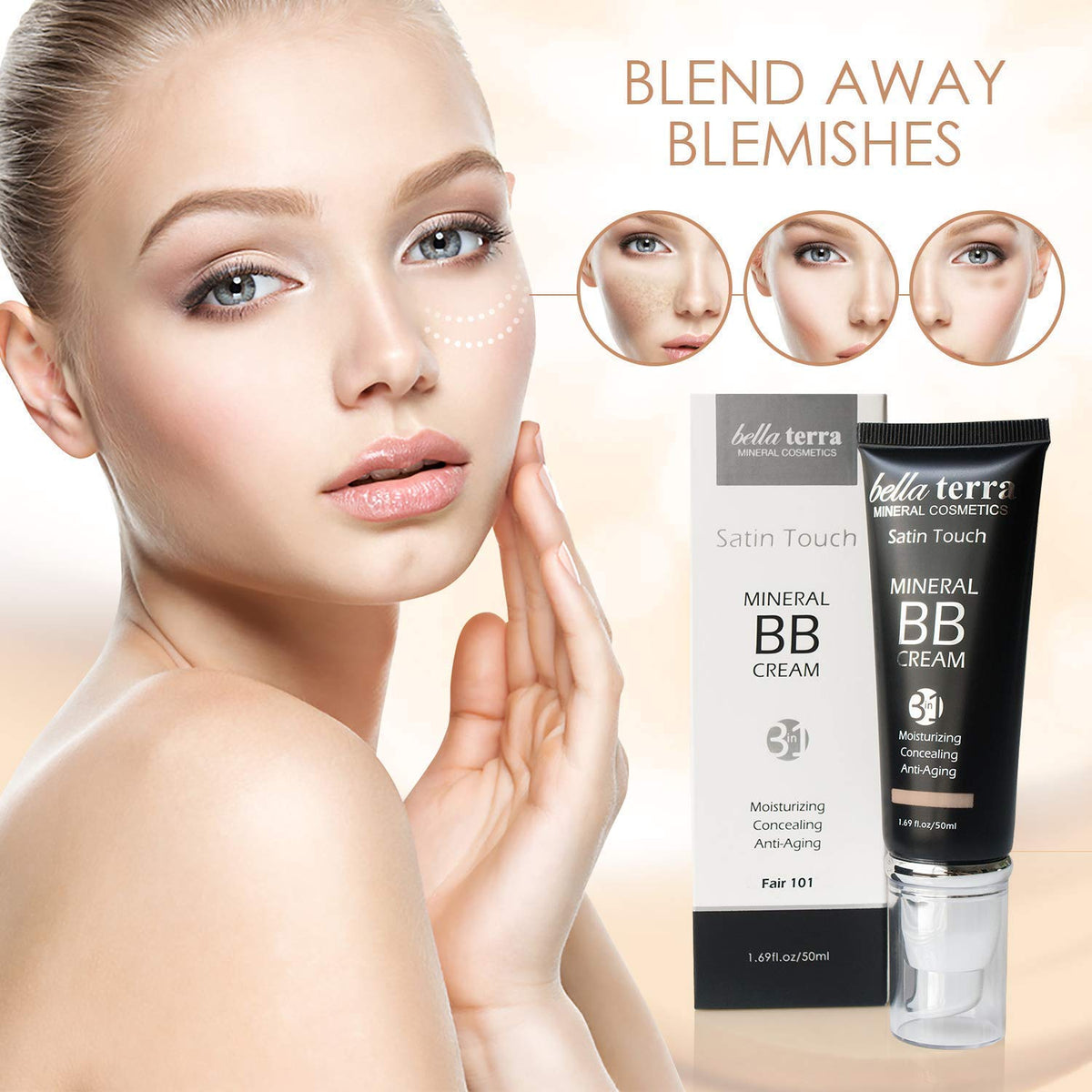Bellaterra Cosmetics BB Cream dispenser pump for clean application