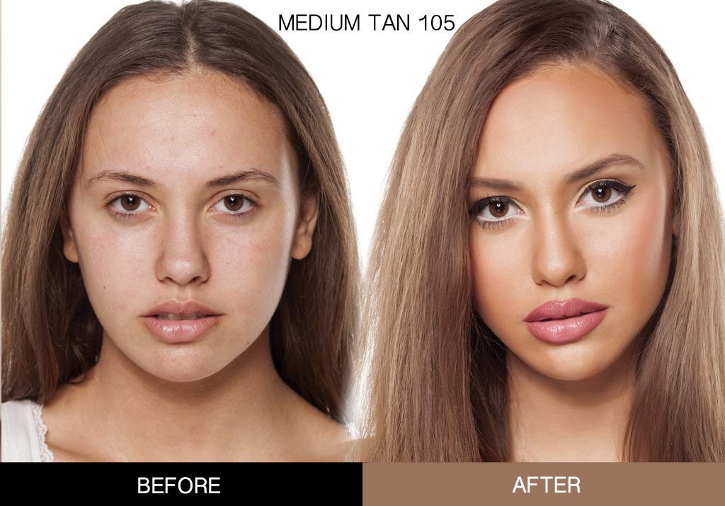 Bellaterra Cosmetics BB Cream applied on face for natural blending.
