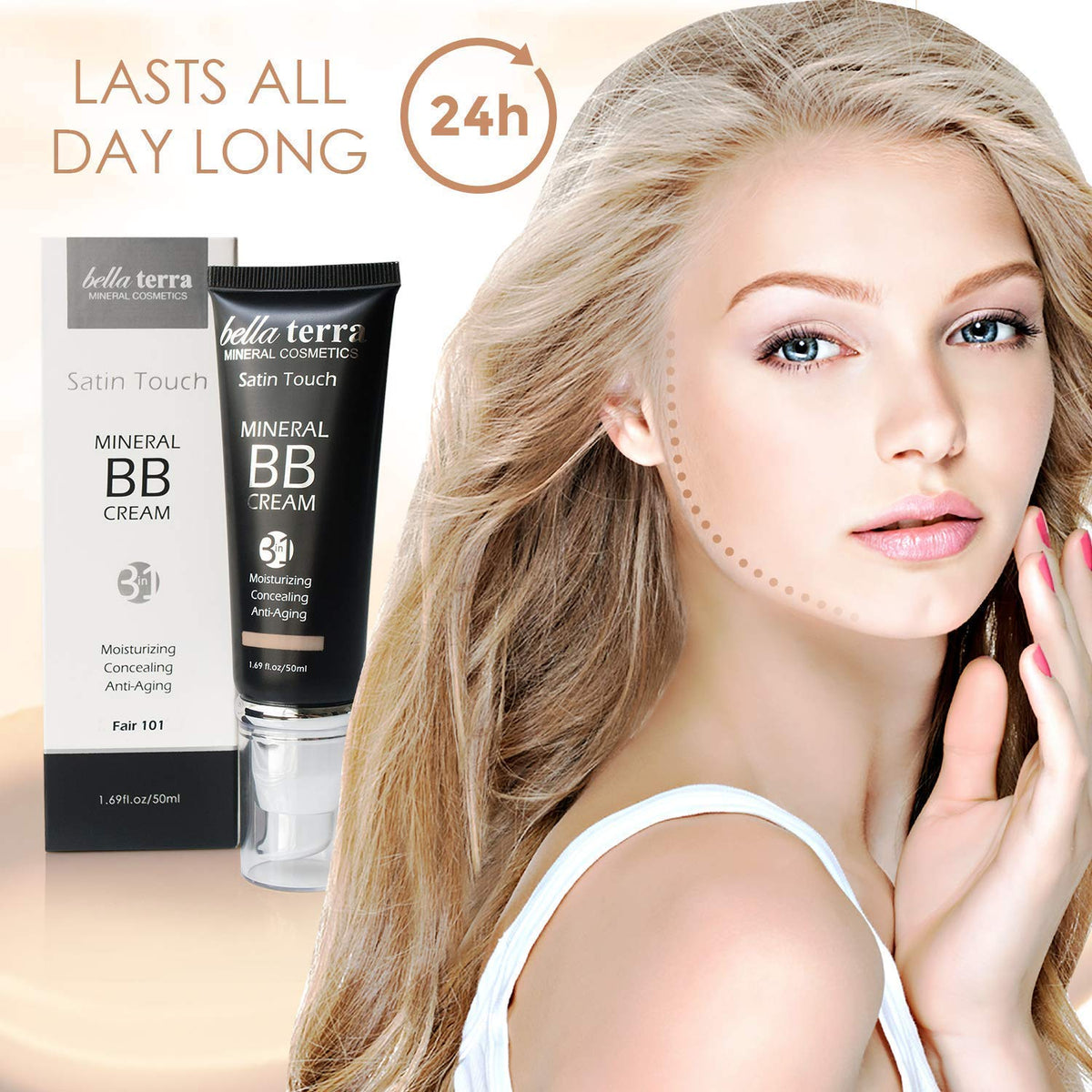 Bellaterra Cosmetics BB Cream packaging compact travel-friendly design